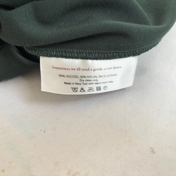 MM Lafleur the Lydia Green Twist Strap Ponte Sheath Dress - Picture 9 of 9